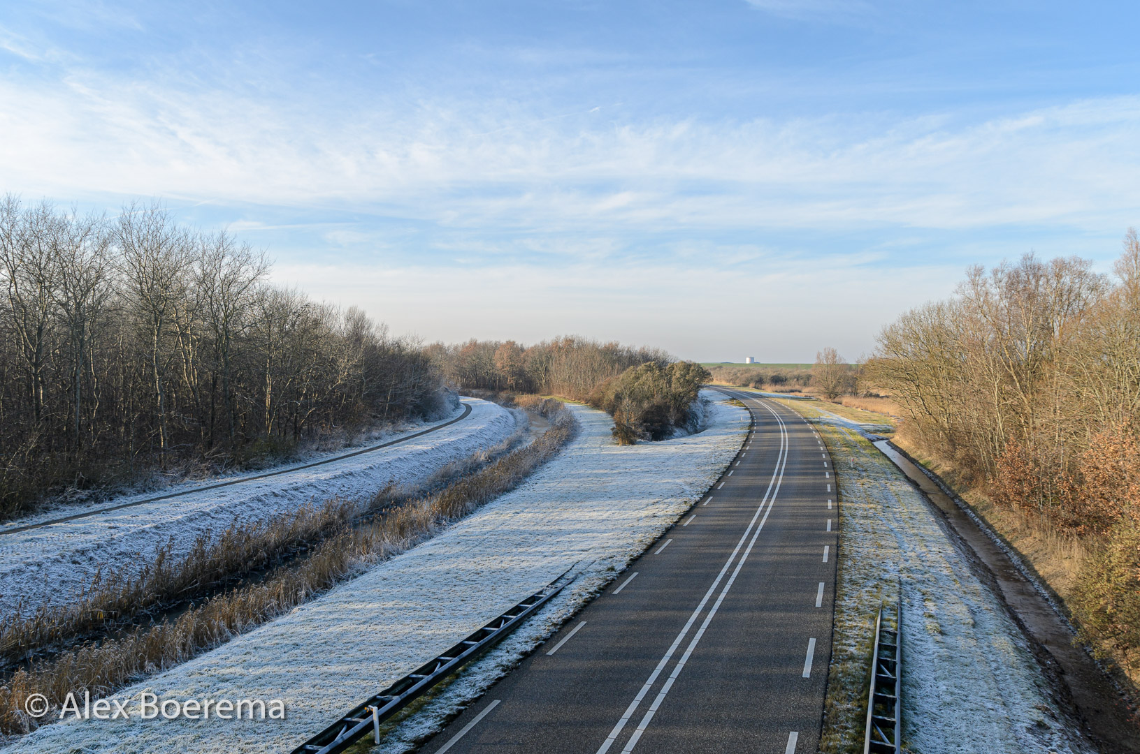 Marneweg vanaf het hoogholtje. december 2016